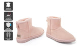 NNEKGE Boots Mini Classic Premium Double Face Sheepskin (Pink Size 9M 10W US)