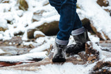 NNEKGE Boots Mini Classic Premium Sheepskin (Clear Black Size 7M 8W)