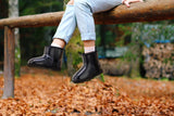 NNEKGE Boots Mini Classic Premium Sheepskin (Clear Black Size 6M 7W)