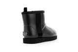 NNEKGE Boots Mini Classic Premium Sheepskin (Clear Black Size 7M 8W)