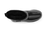 NNEKGE Boots Mini Classic Premium Sheepskin (Clear Black Size 8M 9W)