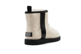 NNEKGE Boots Mini Classic Premium Sheepskin (Clear Natural Size 10M 11W)