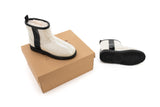 NNEKGE Boots Mini Classic Premium Sheepskin (Clear Natural Size 10M 11W)