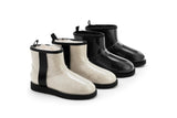 NNEKGE Boots Mini Classic Premium Sheepskin (Clear Natural Size 10M 11W)
