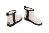NNEKGE Boots Mini Classic Premium Sheepskin (Clear Natural Size 10M 11W)