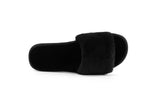 NNEKGE Shearling Slides (Black Size 6M 7W US)
