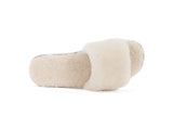 NNEKGE Shearling Slides (Cream Size 10M 11W US)