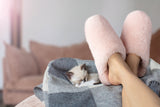 NNEKG Shearling Slip On Slippers (Pink Size 8M 9W US)