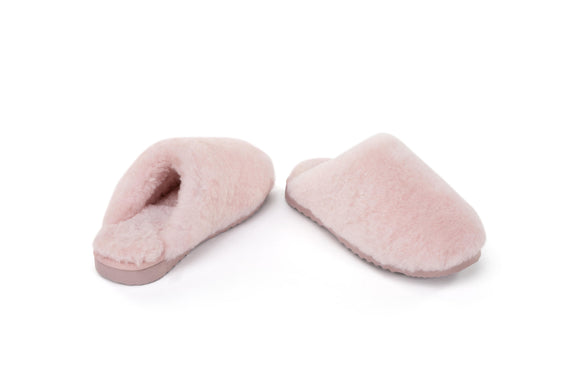 NNEKGE Shearling Slip On Slippers (Pink Size 10M 11W US)
