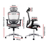 NNEDSZ Office Chair Gaming Chair Computer Chairs Mesh Net Seating Grey