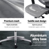 NNEDSZ Office Chair Gaming Chair Computer Chairs Mesh Net Seating Grey