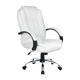 NNEDSZ Office Chair Gaming Computer Chairs Executive PU Leather Seating White