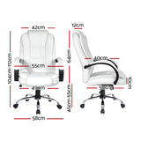 NNEDSZ Office Chair Gaming Computer Chairs Executive PU Leather Seating White