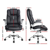 NNEDSZ PU Leather Executive Office Desk Chair - Black
