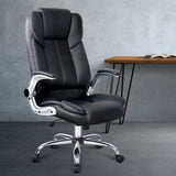 NNEDSZ PU Leather Executive Office Desk Chair - Black