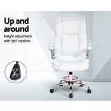 NNEDSZ Leather Executive Office Desk Chair - White