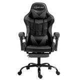 NNEDSZ Gaming Office Chair Executive Computer Leather Chairs Footrest Grey