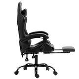 NNEDSZ Gaming Office Chair Executive Computer Leather Chairs Footrest Grey