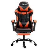 NNEDSZ Gaming Office Chair Executive Computer Leather Chairs Footrest Orange