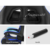 NNEDSZ  Gaming Office Chairs Computer Seating Racing Recliner Footrest Black Blue