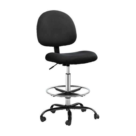 NNEDSZ Office Chair Veer Drafting Stool Fabric Chairs Black