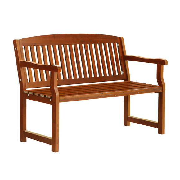NNEDSZ Outdoor Garden Bench Seat Wooden Chair Patio Furniture Timber Lounge