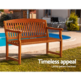 NNEDSZ Outdoor Garden Bench Seat Wooden Chair Patio Furniture Timber Lounge