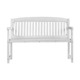 NNEDSZ Outdoor Garden Bench Seat Wooden Chair Patio Furniture Timber Lounge