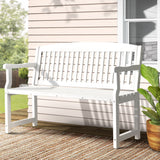 NNEDSZ Outdoor Garden Bench Seat Wooden Chair Patio Furniture Timber Lounge