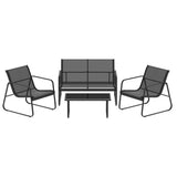 NNEDSZ Outdoor Lounge Setting Garden Patio Furniture Textilene Sofa Table Chair