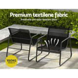 NNEDSZ Outdoor Lounge Setting Garden Patio Furniture Textilene Sofa Table Chair
