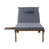 NNEDSZ Sun Lounger Wicker Lounge Day Bed Wheel Patio Outdoor Setting Furniture