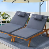 NNEDSZ Sun Lounger Wicker Lounge Day Bed Wheel Patio Outdoor Setting Furniture