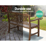 NNEDSZ Wooden Garden Bench 2 Seat Patio Furniture Timber Outdoor Lounge Chair Natural
