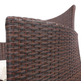NNEDSZ 3 Piece Wicker Outdoor Furniture Set - Brown