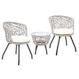 NNEDSZ Outdoor Patio Chair and Table - Grey