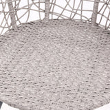 NNEDSZ Outdoor Patio Chair and Table - Grey
