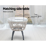 NNEDSZ Outdoor Patio Chair and Table - Grey