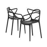 NNEDSZ PP Outdoor Dining Chairs X4 Portable Stackable Chair Patio Furniture