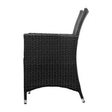 NNEDSZ Outdoor Furniture Dining Chair Table Bistro Set Wicker Patio Setting Tea Coffee Cafe Bar Set