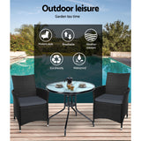 NNEDSZ Outdoor Furniture Dining Chair Table Bistro Set Wicker Patio Setting Tea Coffee Cafe Bar Set