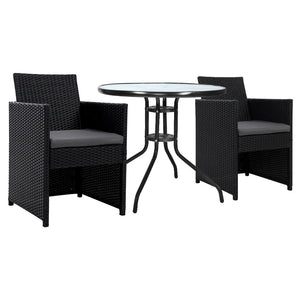 NNEDSZ Patio Furniture Dining Chairs Table Patio Setting Bistro Set Wicker Tea Coffee Cafe Bar Set
