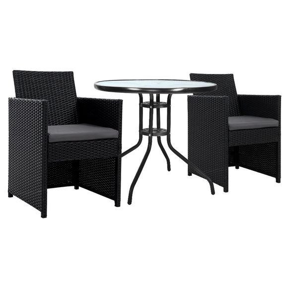 NNEDSZ Patio Furniture Dining Chairs Table Patio Setting Bistro Set Wicker Tea Coffee Cafe Bar Set