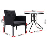 NNEDSZ Outdoor Bistro Chairs Patio Furniture Dining Chair Wicker Garden Cushion Tea Coffee Cafe Bar Set