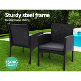 NNEDSZ Outdoor Bistro Chairs Patio Furniture Dining Chair Wicker Garden Cushion Tea Coffee Cafe Bar Set