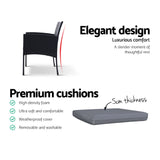 NNEDSZ Outdoor Bistro Chairs Patio Furniture Dining Chair Wicker Garden Cushion Tea Coffee Cafe Bar Set