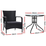 NNEDSZ Outdoor Dining Chairs Bistro Patio Furniture Chair Wicker Garden Extra Large Tea Coffee Cafe Bar Set