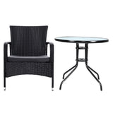 NNEDSZ Outdoor Dining Chairs Bistro Patio Furniture Chair Wicker Garden Extra Large Tea Coffee Cafe Bar Set