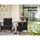 NNEDSZ Outdoor Dining Chairs Bistro Patio Furniture Chair Wicker Garden Extra Large Tea Coffee Cafe Bar Set