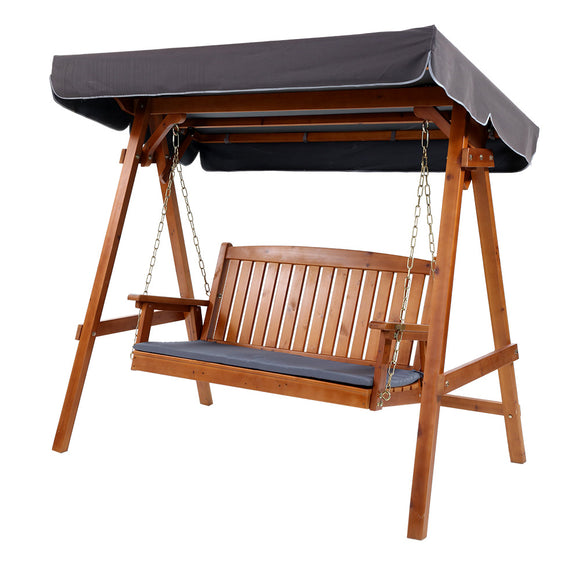 NNEDSZ Swing Chair Garden Bench Canopy 3 Seater Outdoor Furniture